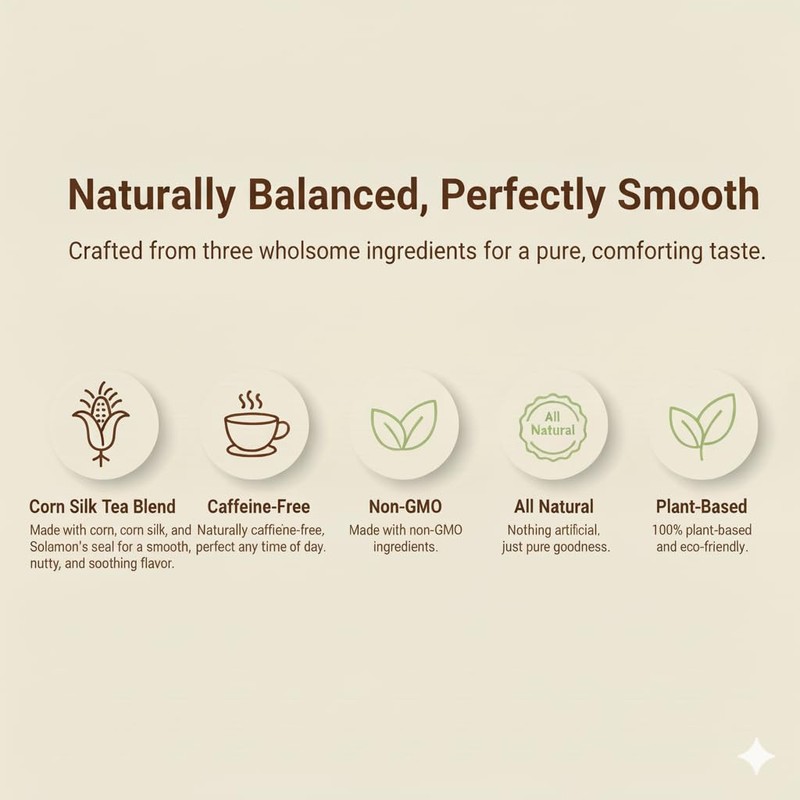 Damtuh Corn Silk Tea – Nutty & Refreshing, Caffeine-Free Herbal