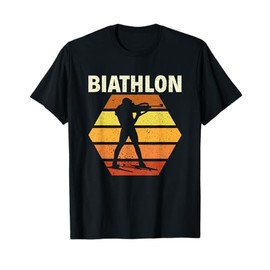 Biathlon Retro Biathlon Skiing Shooting Sport T-Shirt