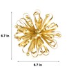Retrome 6.7" Decorative Metal Starburst Tabletop Shelf Sculpture Accent, Gold