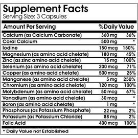 Multi Mineral Max ~ 100 Capsules - No Additives ~ Naturetition Supplements
