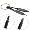 Outdoor Portable Multi-Functional Screwdriver Keychain Portable Flathead and Phillips Key