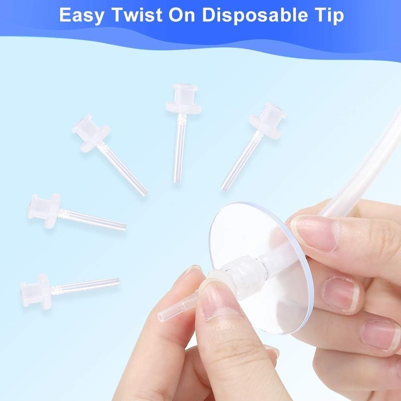 30 Pack Disposable Tips for Ear Washer, Replacement Ear Washer