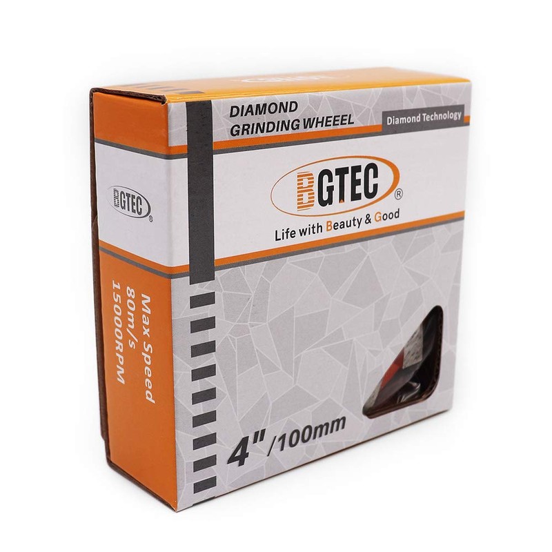 BGTEC Diamond Turbo Row Grinding Cup Wheel for Marble Concrete