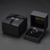 King Will Nature 8mm Black Wood Men Tungsten Wedding Ring