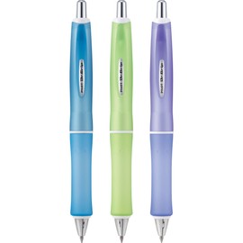 PILOT PILOT Dr. Grip Frosted Refillable & Retractable Advanced Ink Ballpoint Pen, Medium Point, Assorted Color Barrels, Black Ink, 3-Pack (14628)