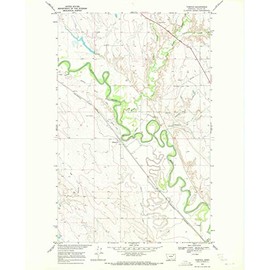 YellowMaps Tampico MT topo map, 1:24000 Scale, 7.5 X 7.5 Minute, Historical, 1969, Updated 1972, 26.9 x 22 in - Tyvek