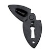 fiXte Black Antique Iron Shield Style Escutcheon Lock Keyhole Cover