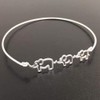Mama and 2 Baby Elephant Bracelet Mom Birthday Gift Mother