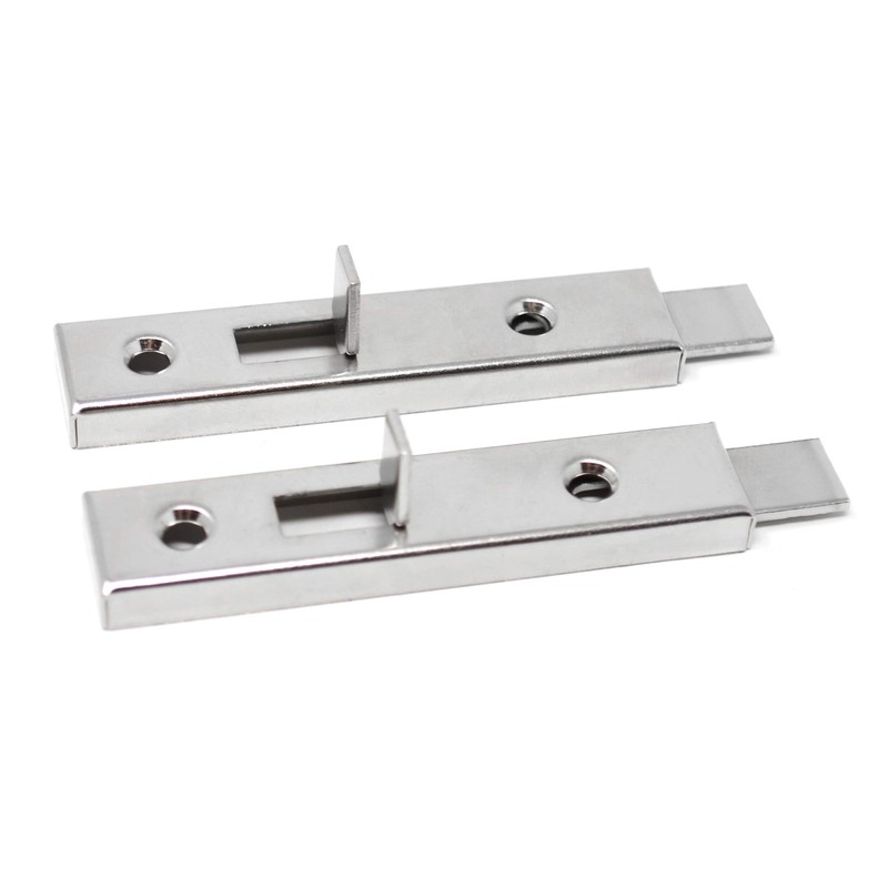 Design61 2 x Cabinet Latch Furniture Latch with Sliding Lock