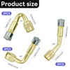 6 Pack Universal Valve Extensions, 45 Degree 90 Degree 135