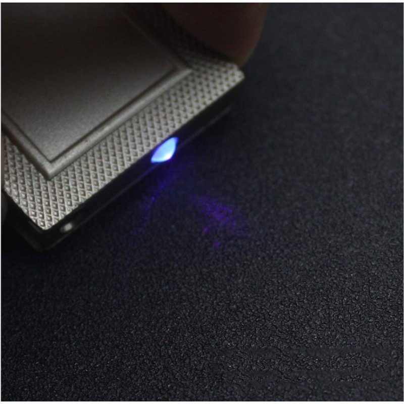 Green Torch Flame Windproof Lighter with Money Detector Lamp Metal