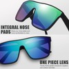 The Fresh Square Flat Top Sunglasses for Men Women Shield