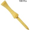 Zivisk Wooden Golf Tees 2-3/4" 100 Count 70mm Natural Step