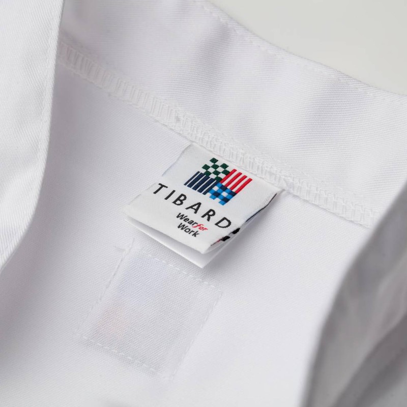 Tibard Short Sleeve Coolmax Chef Jacket (White, Extra Small (Chest