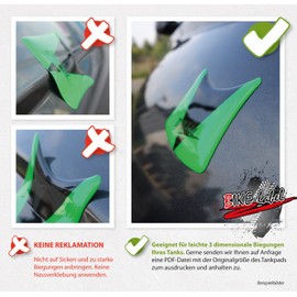 BIKE-label Tank Pad Motorcycle Sticker Paint Protection Black 500940
