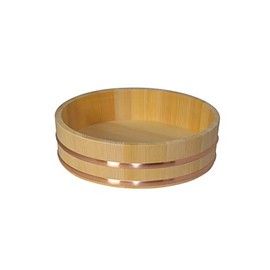 [Shimizu Wood Industry] Kiso no Okeya Kiso Sawara Sushi Tub, 1.0 inches (1 cm) 1.0 inches (5 cm), Rice Cutter, 13.0 inches (33 cm), Made in Japan