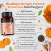 1100mg Turmeric and Curcumin - 720 Tablets (4 Bottles -