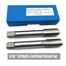 9/16-20 Right & Left Hand Thread Tap HSS set 9/16'' - 20 TPI For Bike Crank Repair