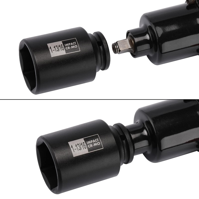 Mayouko 4PCS 1/2" Drive Spindle Axle Nut Impact Socket Set,