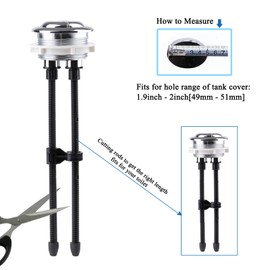 Toilet Push Button 48mm Thread Diameter Dual Push Flushing Button Adjustable Toilet Water Tank Button