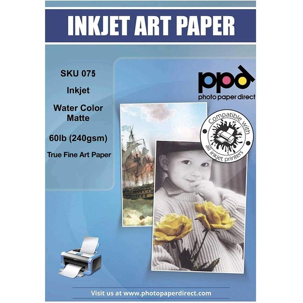 PPD Inkjet Watercolor Matte Giclee Fine Art Archival Printer Paper