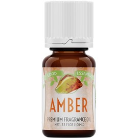 Good Essential – Professional Amber Fragrance Oil 10 ml for Diffuser, Perfume, Candles, Aromatherapy – 0.33 fl oz, 10 ml