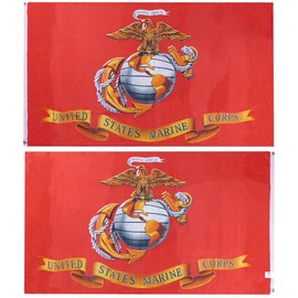 USMC United States Marines Corps Old Banner Premium Quality Heavy Duty 100D Double Sided Woven Poly Nylon Flag 3x5 3'x5' Flag Banner Grommets