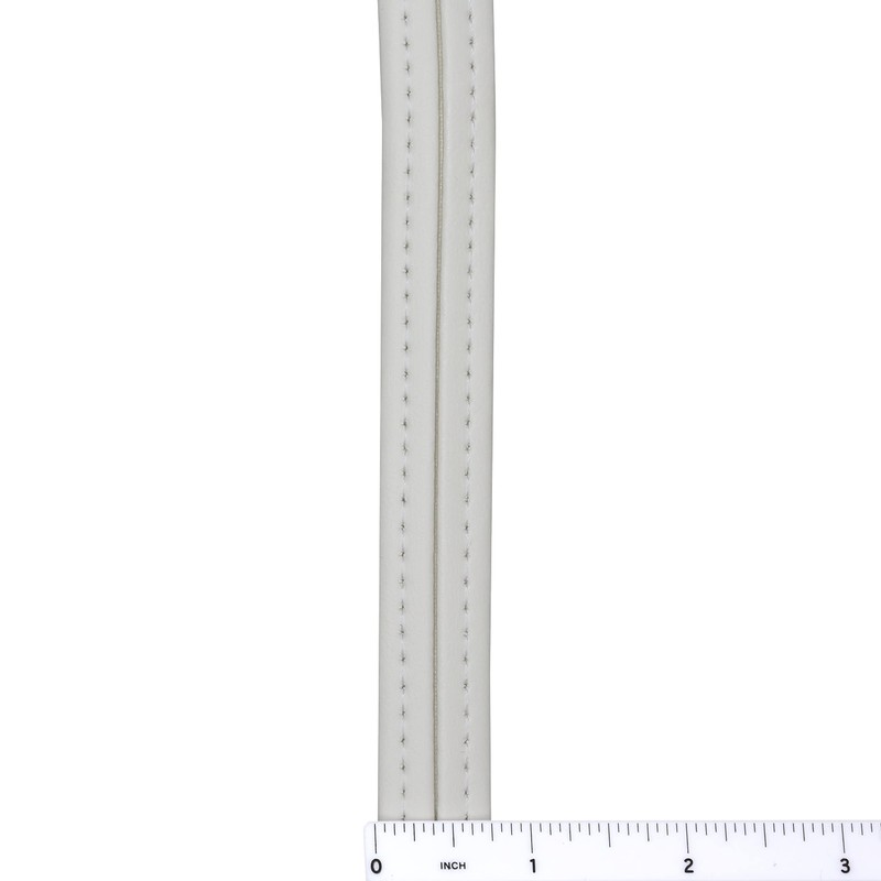 Hidem Marine Vinyl Upholstery Trim Bright White Sample 3" Boat