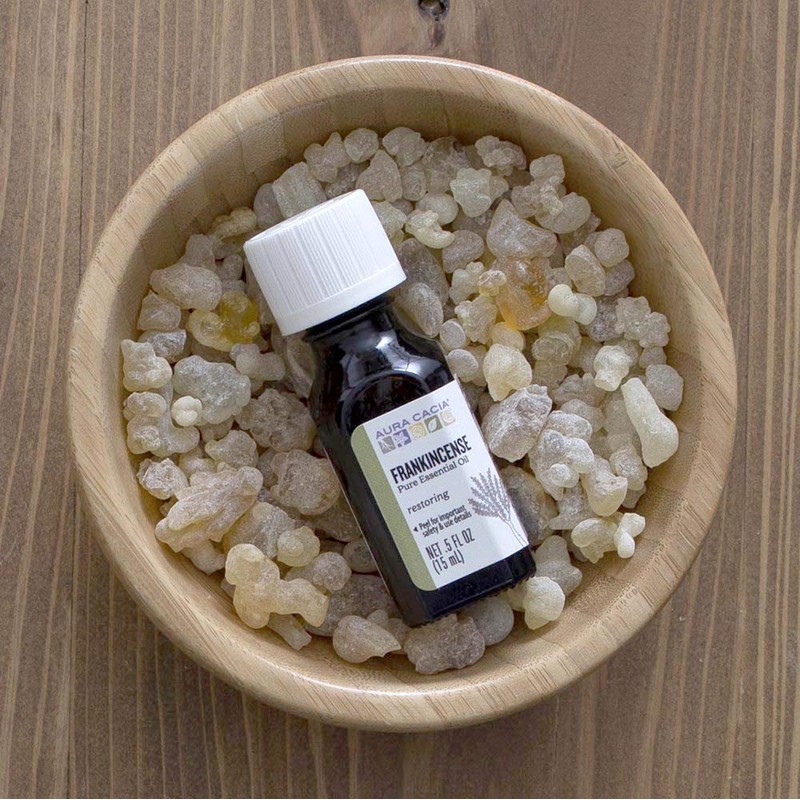 Aura Cacia Essential Oil, Meditative Frankincense, 0.5 Fluid Ounce, Packaging