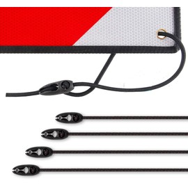 Luggage Straps for Warning Sign Italy and Spain, Pack of 4 60 cm Mounting Sign Bicycle Bicycle Carrier Elastic Tie Down Straps Adjustable for Warning Signs, Bicycle Carrier, Motorhome, Road Trip etc