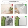 Electrostatic Wall Protective Film, 30X300cm Wall Protector, Clear Plastic Static