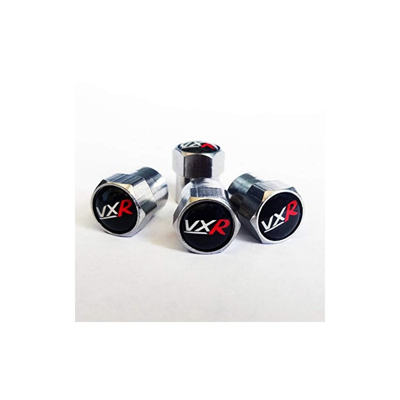Silver 'VXR' Wheel Valve Dust Caps. (R) Corsa Astra Insignia