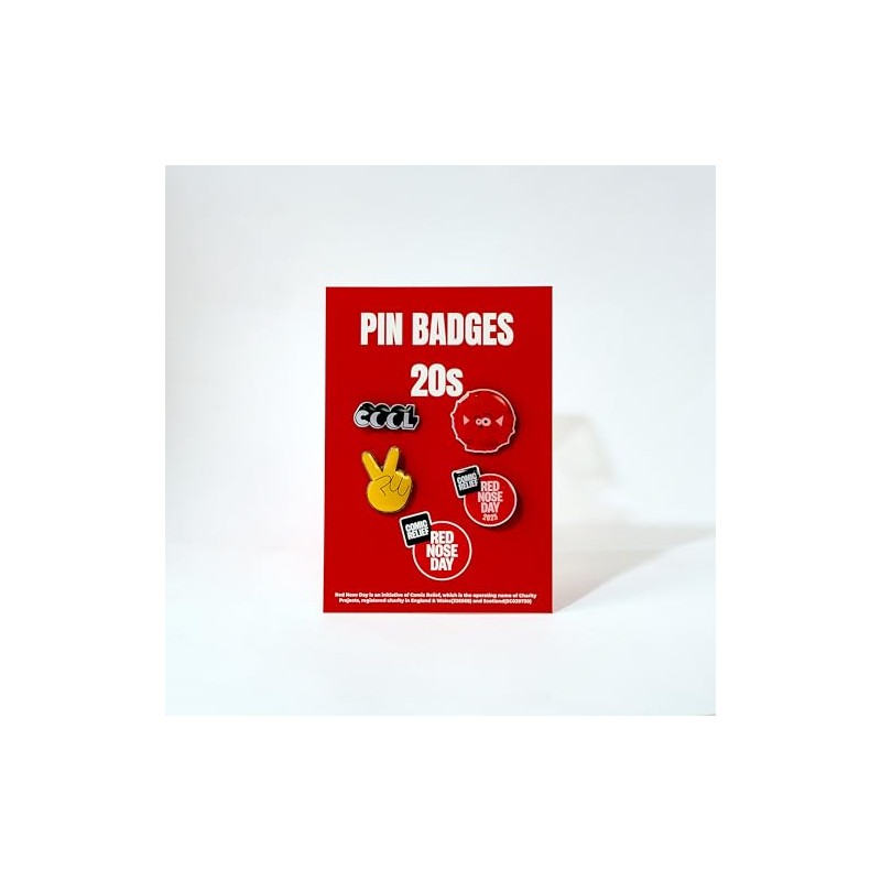 Comic Relief Red Nose Day 2025 20s Collectible Pin Badges