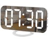 SZELAM Digital Clock Large Display, LED Electric Alarm Clocks Mirror