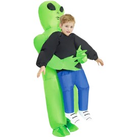 Joyasslly Alien Kigurumi Cosplay Costume, Half-Length Inflatable Costume, Alien Fun, Disguise for Adults, Kids, Lightweight, Waterproof, Tools, Halloween, Events, Parties, Cultural Festivals, School