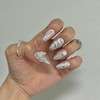 Wedding photography wedding nails white silver veil ♀ - L-Oval