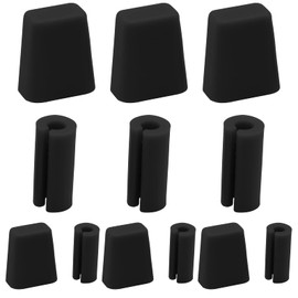 Kyuionty 60 Pcs Kitchen Sink Wire Protective Rack Feet, Kitchen Sink Rack Feet with Grid Bumper Replacement Protector Parts Hard Feet Feet for Sink Grid Kitchen Sink Rack (Black)