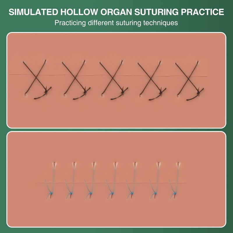 MedEduQuest Hollow Organ Suturing Kit, Suture Practice Kit for Medical