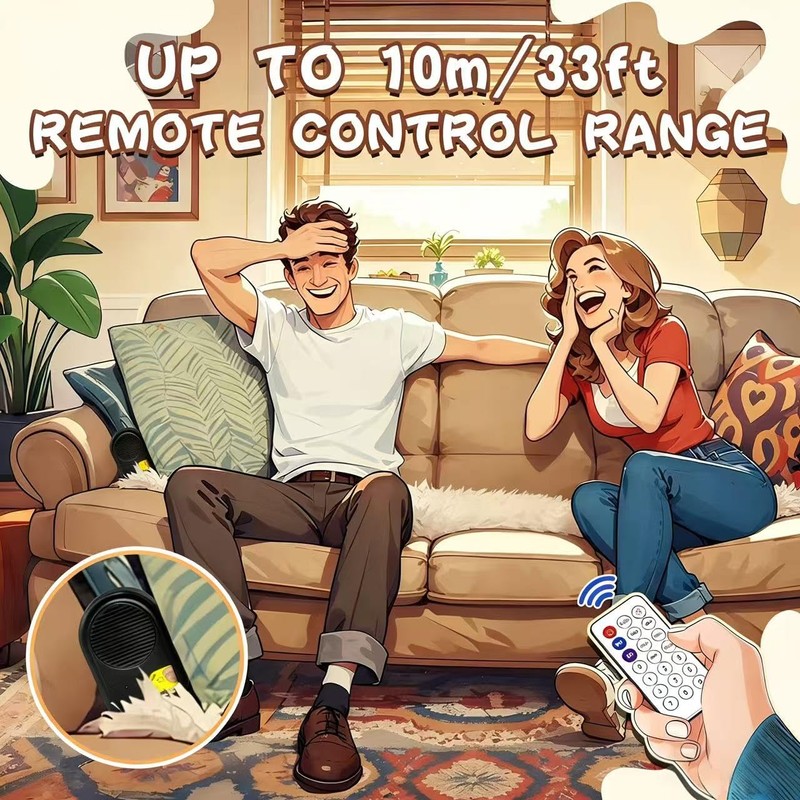 Fart Machine with Remote, 50 Sounds, Gag Gift for Adults