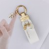 ARFUKA Keyring Shell and PU Leather Pendant Keychain Key Holder