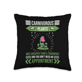 Carnivorous Plant Owner Seeds for Planting Carnivorous Soil Throw Pillow