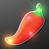 Light Up Chili Pepper Flashing Blinking LED Body Light Lapel