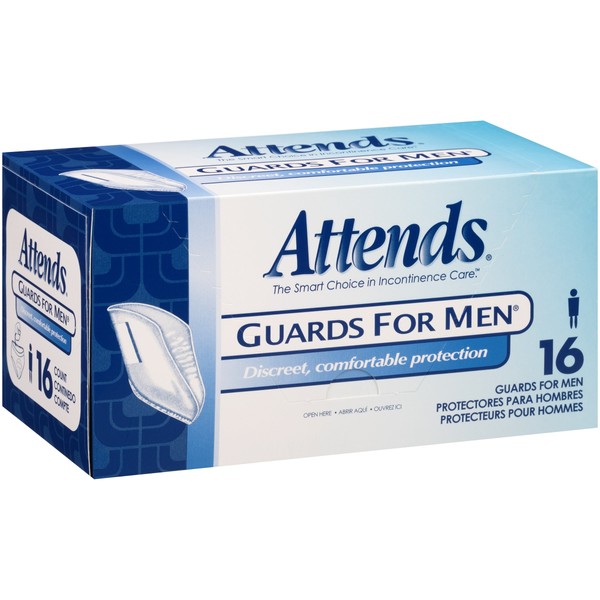 Attends Guards For Men - 4 pks of 16ct