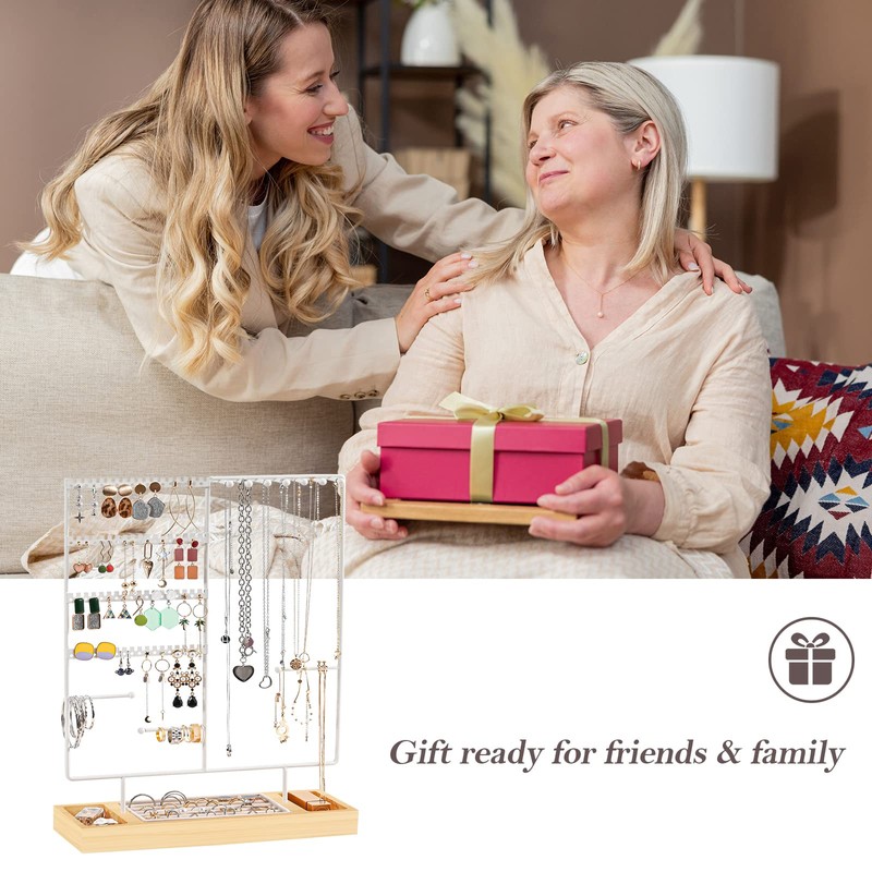 ProCase Jewelry Organizer Stand Earring Holder Organizer, 6 Tiers Earring
