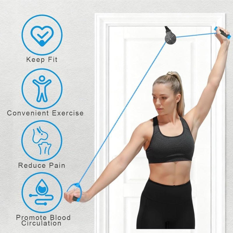 flintronic Shoulder Pulley, Shoulder Pulley Over The Door for Physiotherapy,