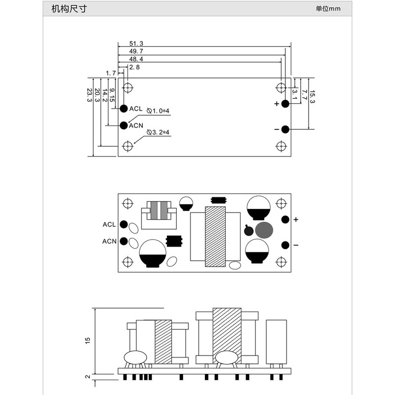 NOYITO AC to DC Precision Buck Power Supply Module AC