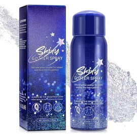 Body Glitter Spray for Hair and Body, Hairspray for Clothes, Long-Lasting Body Shimmer Spray Suitable for Stage, Festival Rave and Makeup Prom 2.11 Fl Oz - Size: 2.11 Fl Oz (Pack of 1)