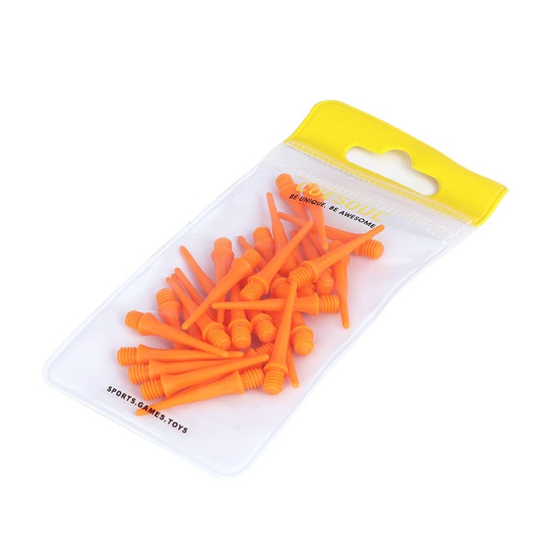 CUESOUL TOUCH-Point Short Soft Tip Dart Point 2BA, 80 Count