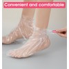 Foot Gloves, 200 Pcs Plastic Foot Covers for Feet Soft