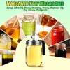 Palksky Wide Mouth Mason Jar Pour Spout Lids with Handle